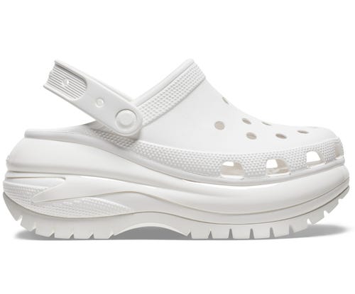 CROCS MEGA CRUSH CLOG WHITE