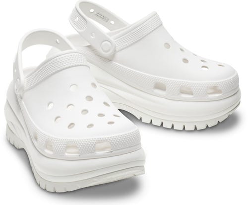 CROCS MEGA CRUSH CLOG WHITE