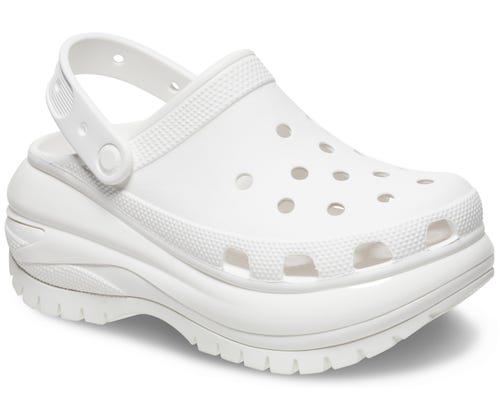 CROCS MEGA CRUSH CLOG WHITE