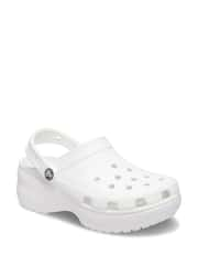 CROCS CLASSIC PLATFORM CLOG WHITE