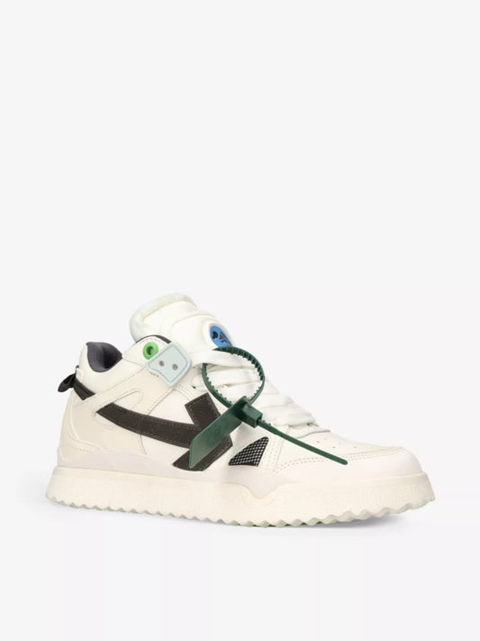 OFF-WHITE SPONGE MIDTOP SNEAKERS IN WHITE