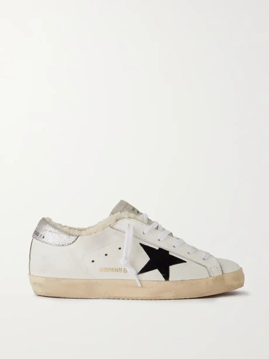 GOLDEN GOOSE SUPERSTAR SHEARLING LINED LOW TOP