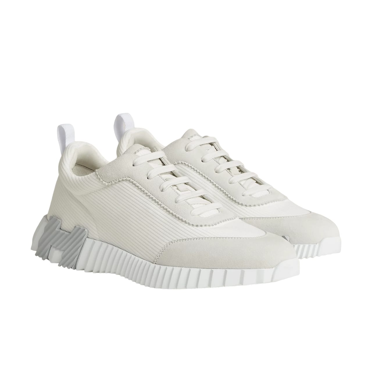 HERMES BOUNCING SNEAKERS IN WHITE GREY