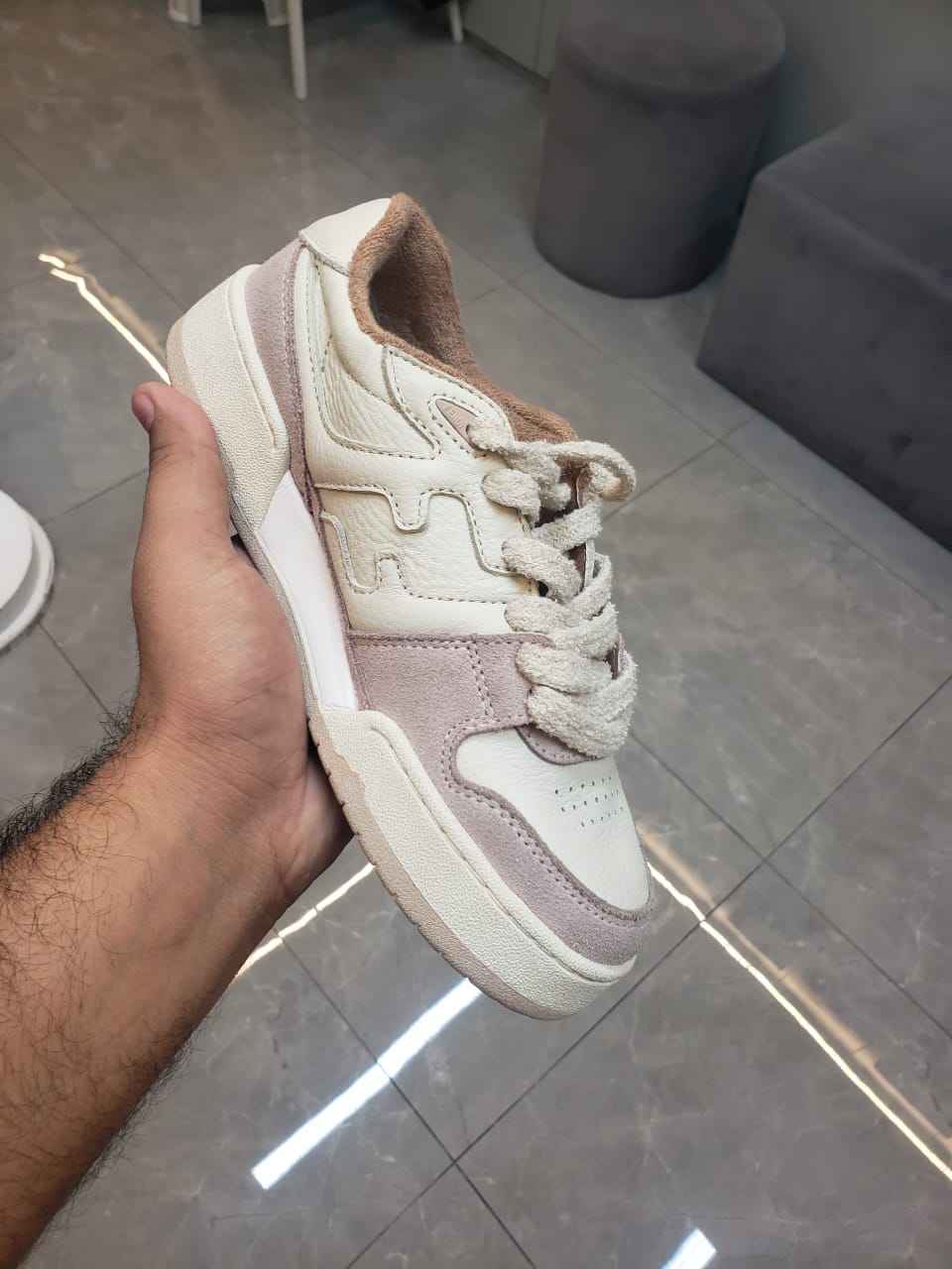 FENDI MATCH SNEAKER BEIGE PINK