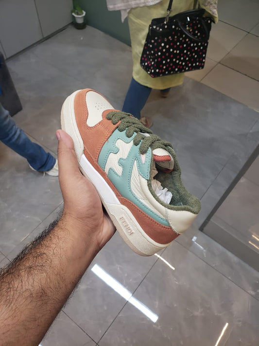 FENDI MATCH SNEAKER ORANGE BLUE