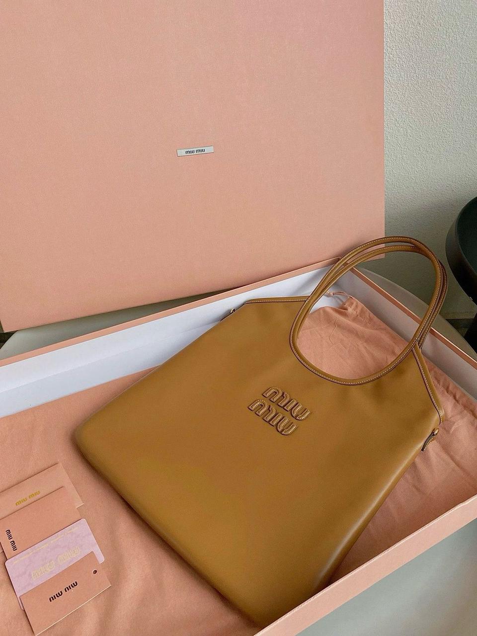 MIU MIU HOBO LEATHER