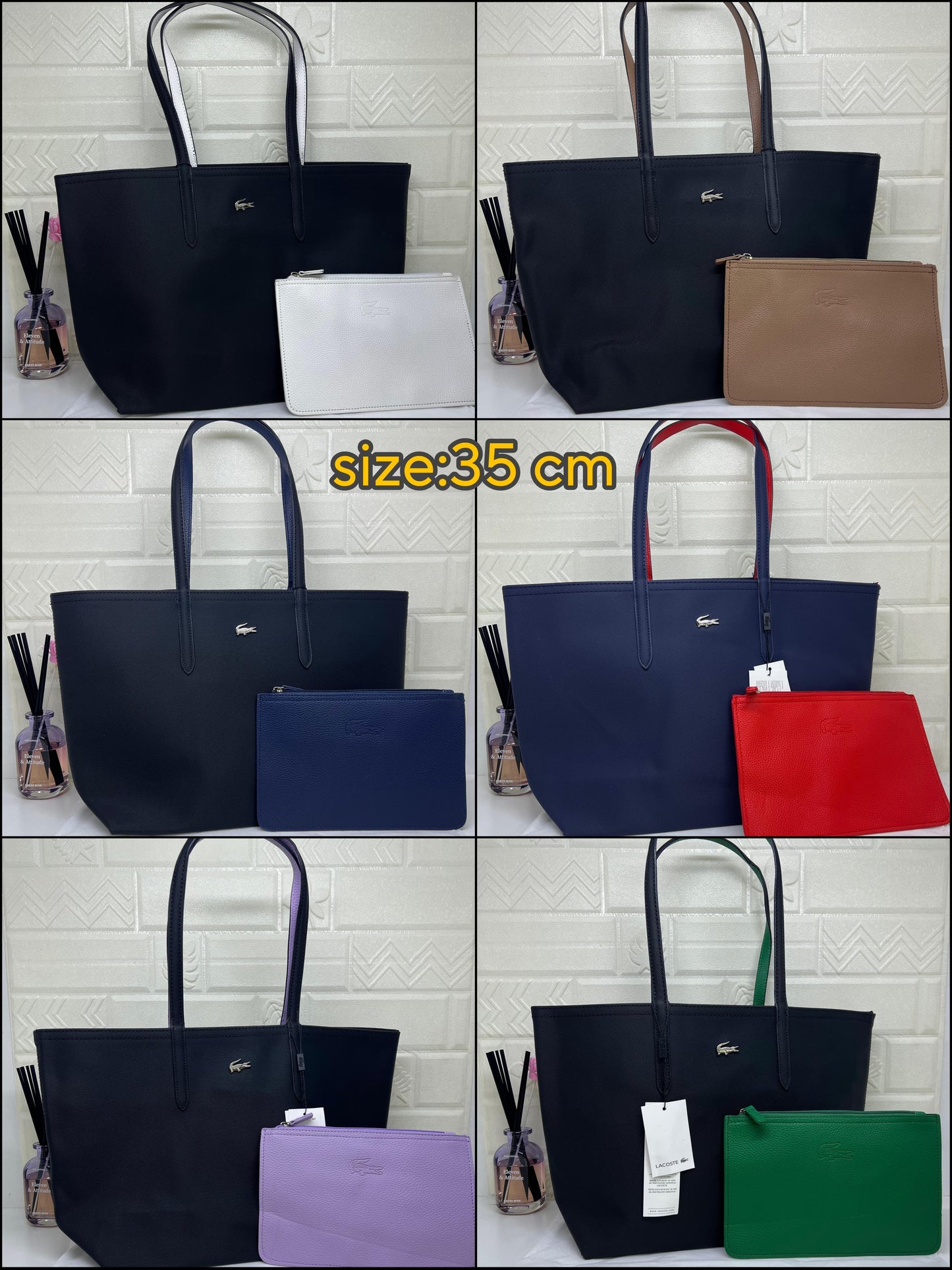 LACOSTE ANNA REVERSIBLE TOTE BAG