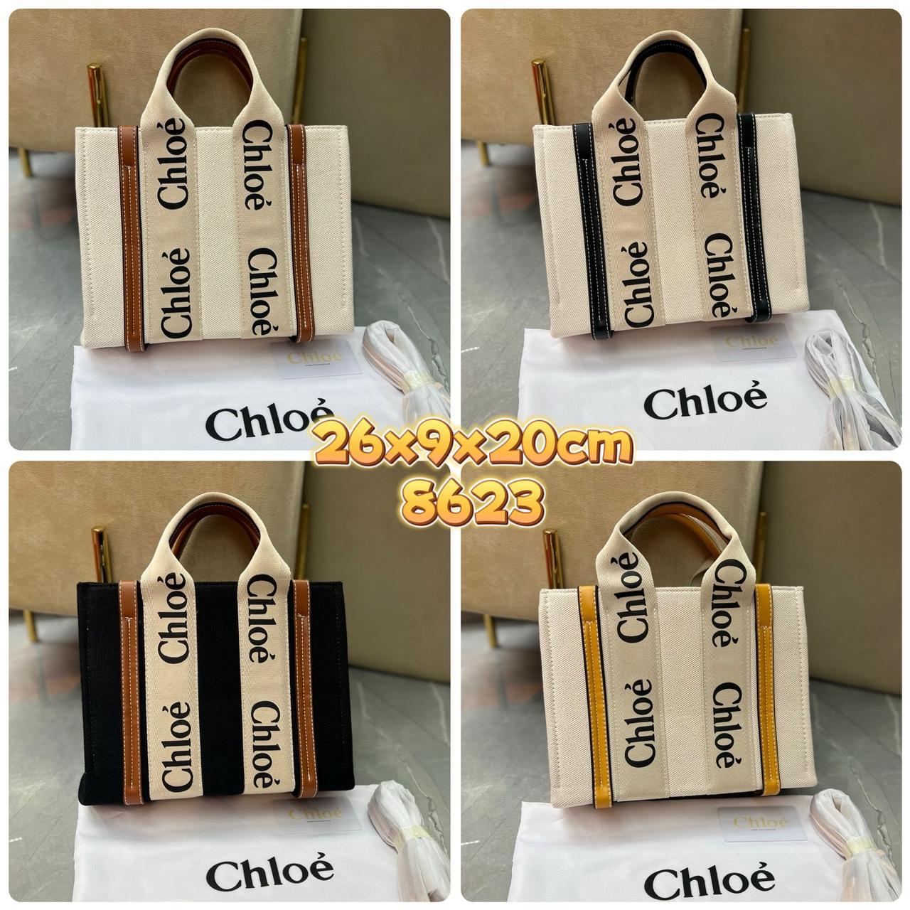 CHLOE SMALL WOODY TOTE BAG