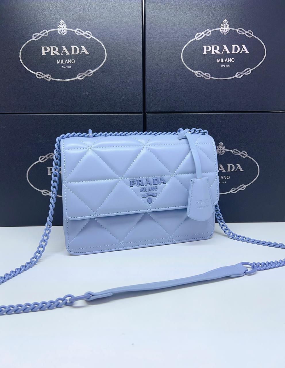 PRADA SPECTRUM NAPPA LEATHER SHOULDER BAG