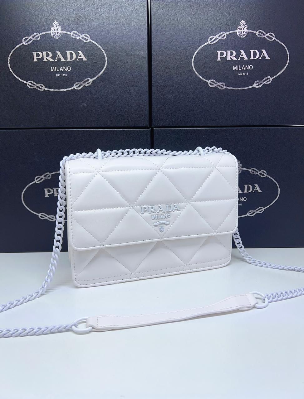 PRADA SPECTRUM NAPPA LEATHER SHOULDER BAG