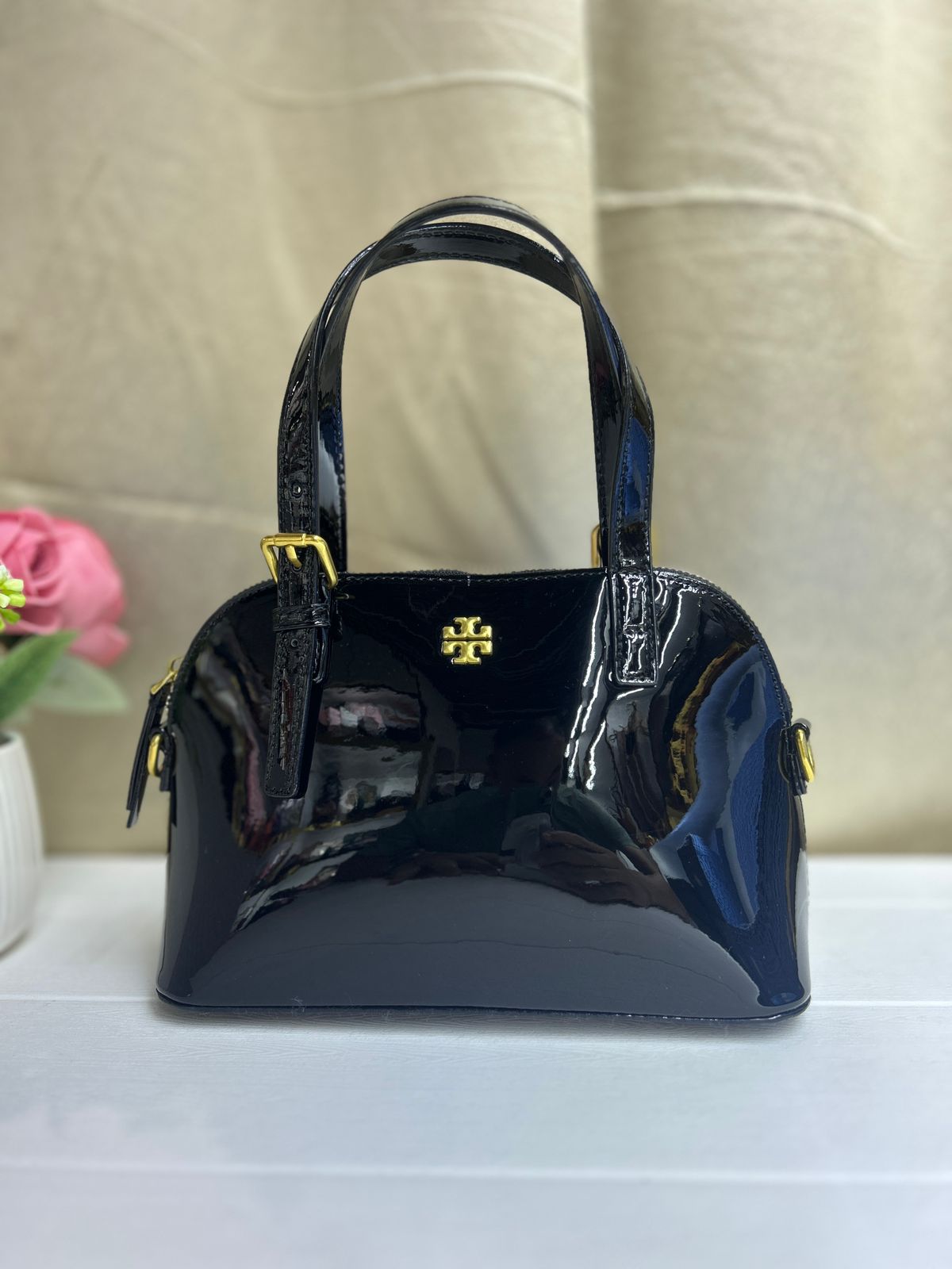 TORY BURCH EMERSON DOME MINI SATCHEL BAG