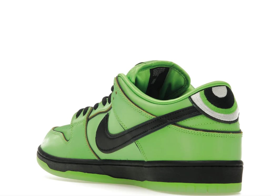 NIIKE SB DUNK LOW PRO X POWERPUFF GIRLS BUTTERCUP