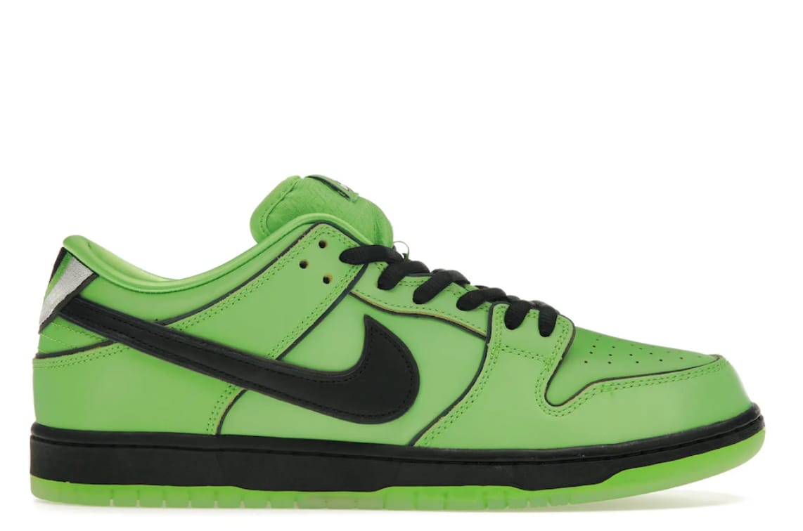 NIIKE SB DUNK LOW PRO X POWERPUFF GIRLS BUTTERCUP