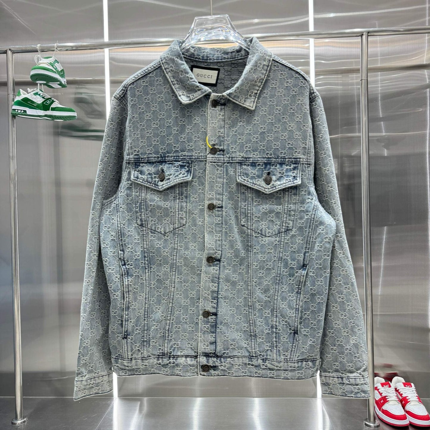 GUCCI JACQUARD DENIM JACKET