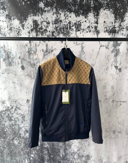 GUCCI NYLON CANVAS ZIP JACKET