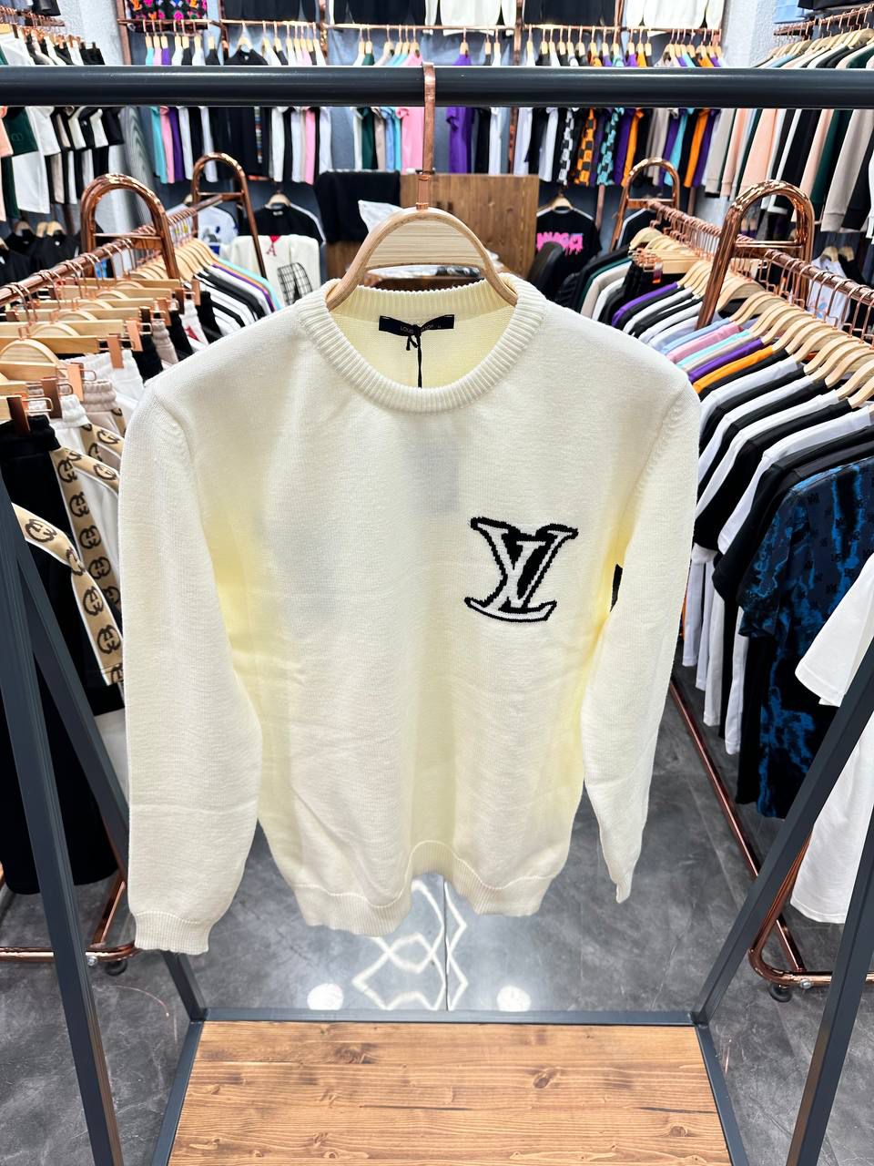 LV VERS DAMOFLAGE JACQUARD PULLOVER