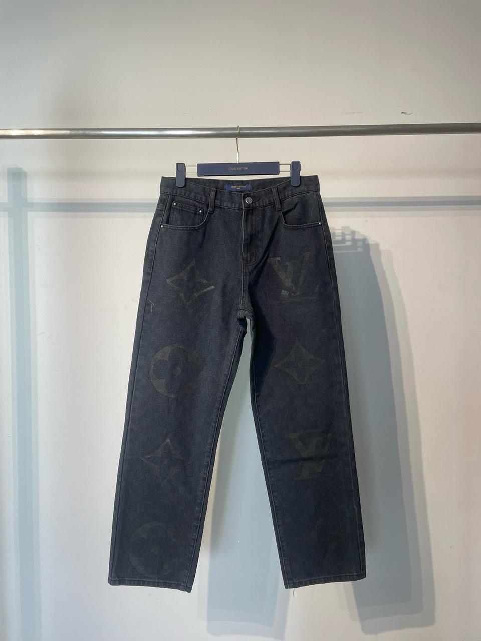 LV MONOGRAM DENIM PANT