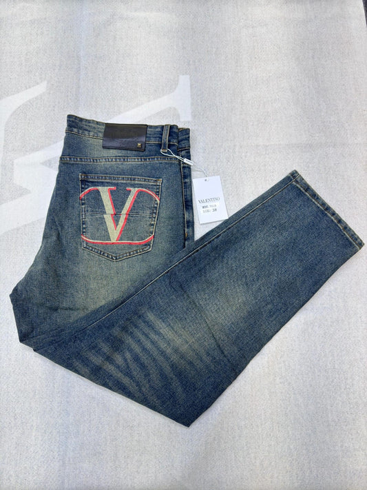 VALENTINO GARAVANI MENs POCKET-LOGO JEANS