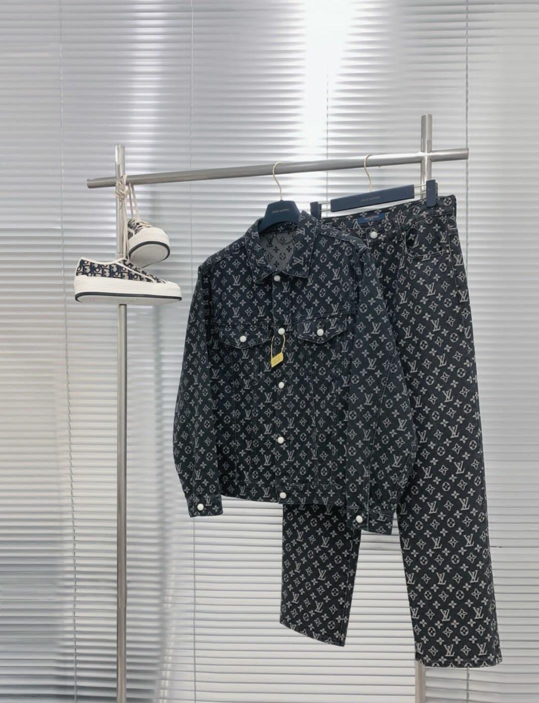 LOUIS VUITTON MONOGRAM WORKWEAR DENIM OUTFIT SET