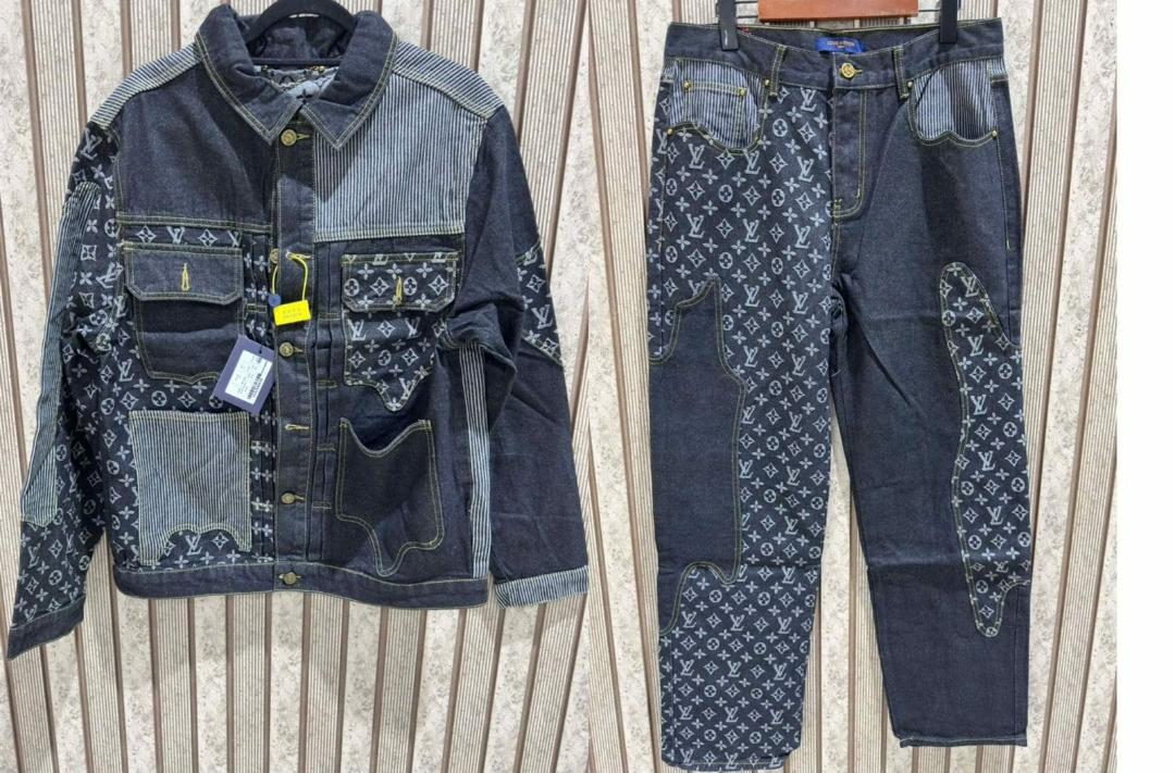 LOUIS VUITTON MONOGRAM DENIM OUTFIT SET