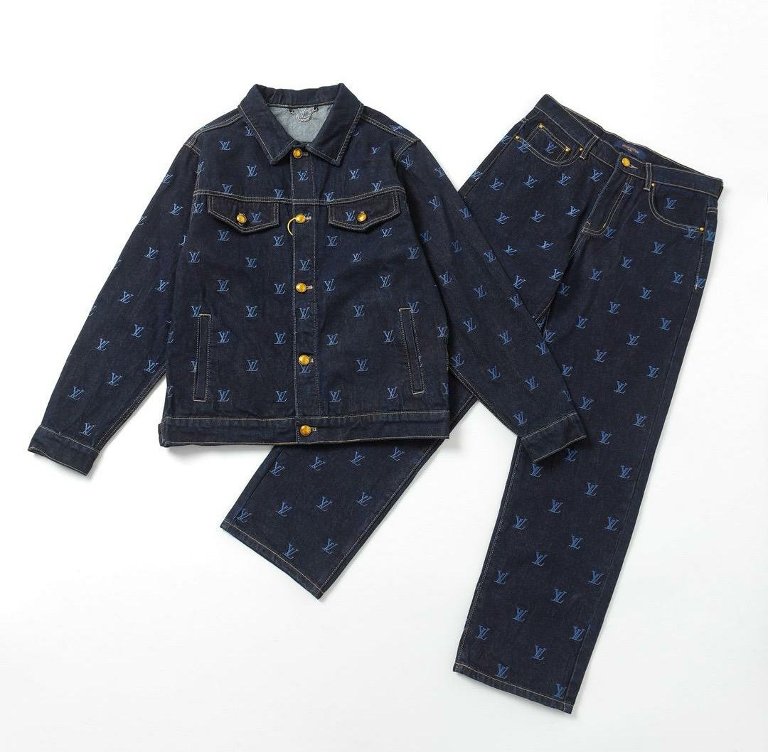 LOUIS VUITTON MONOGRAM DENIM OUTFIT SET