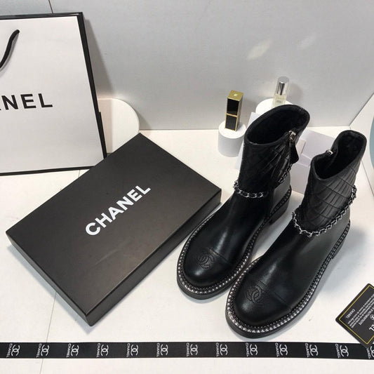 CHANEL METIER'S D'ART COMBAT BOOTS