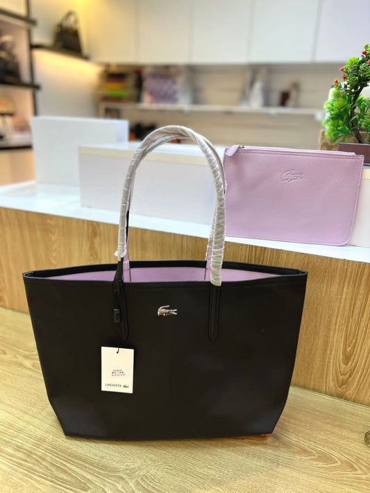 LACOSTE WOMEN L.12.12 CONCEPT ZIP TOTE BAG