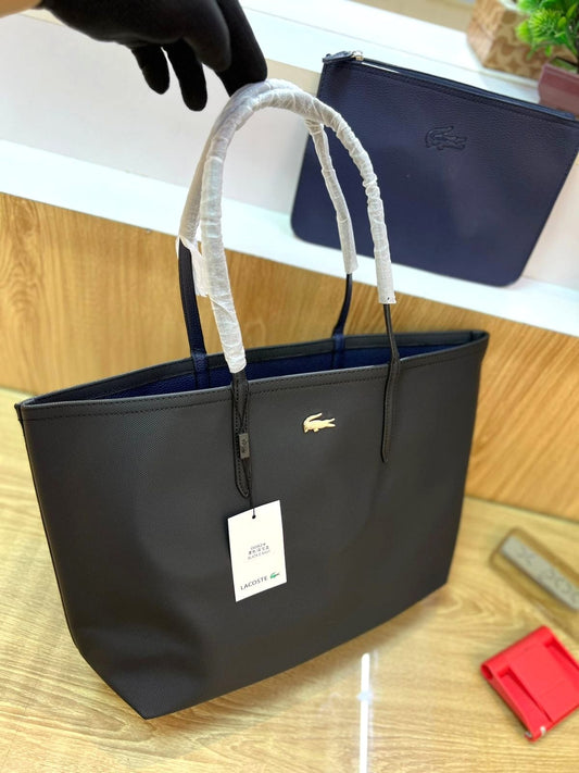 LACOSTE WOMEN L.12.12 CONCEPT ZIP TOTE BAG