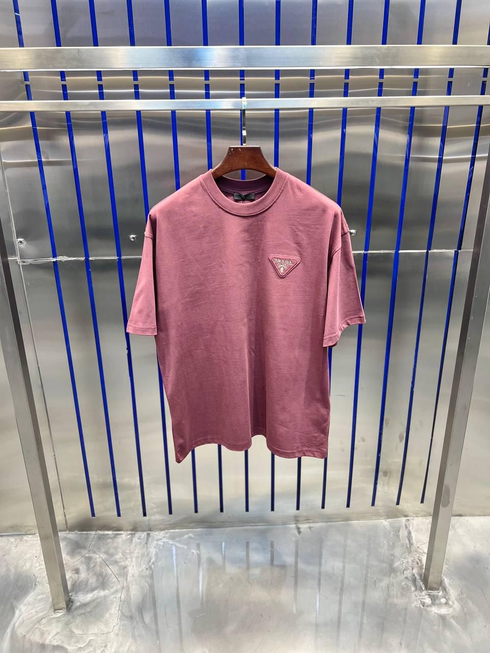 PRADA TRIANGLE LOGO T-SHIRT