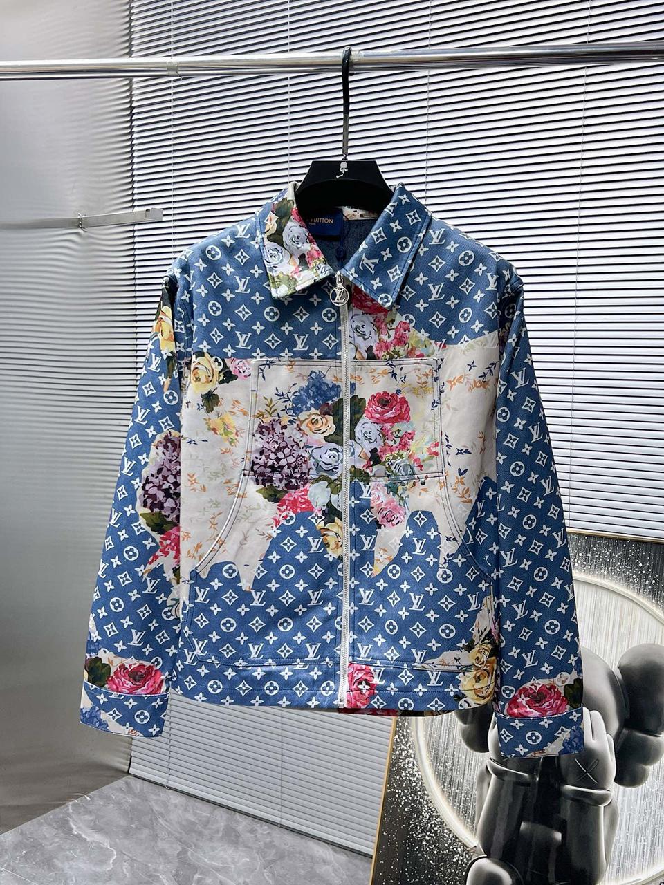 LOUIS VUITTON EMBROIDERED DENIM WORKWEAR JACKET