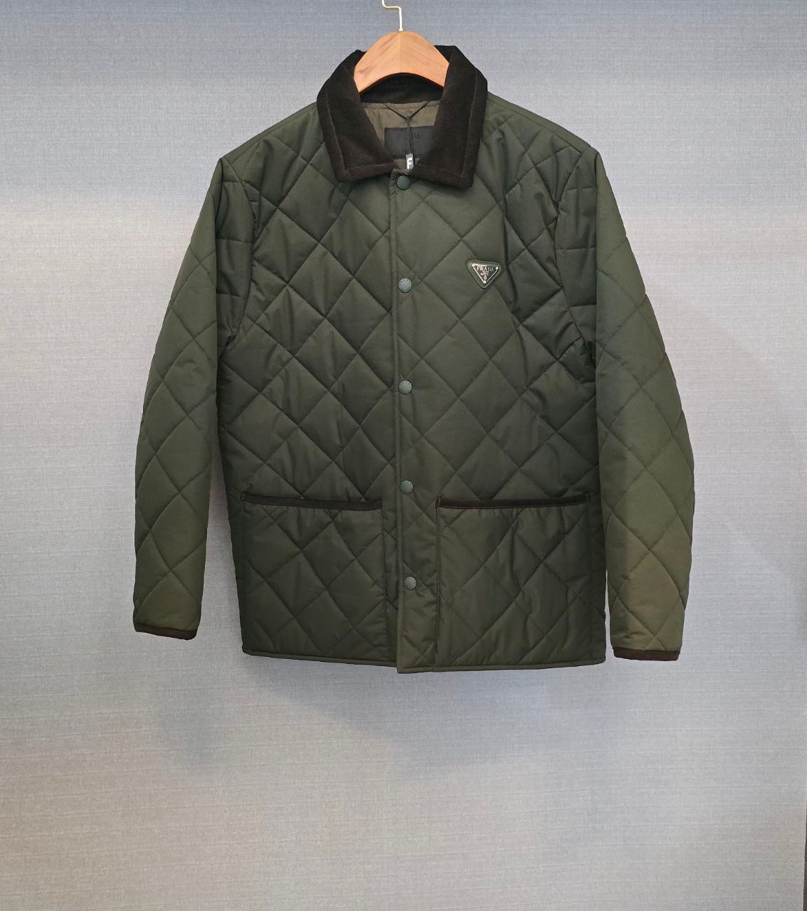 PRADA RE-NYLON AND COTTON GABARDINE JACKET