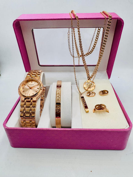 GUCCI G CHRONO LADIES WATCH SET