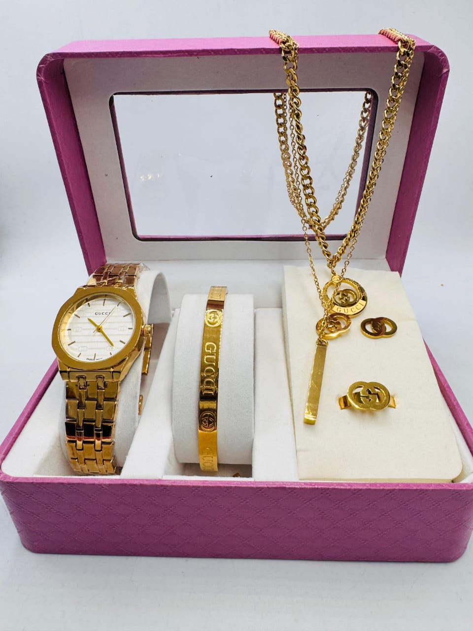 GUCCI G CHRONO LADIES WATCH SET