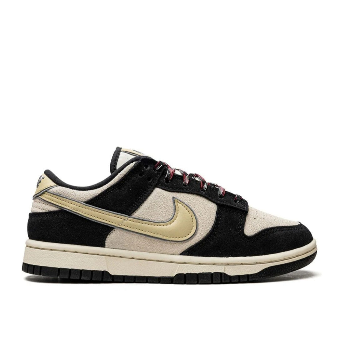 حذاء Nike SB Dunk Low LX باللون الأسود الكريمي