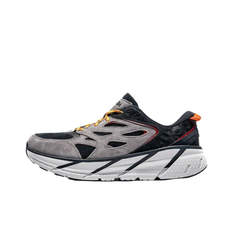 HOKA CLIFTON V SUEDE BLACK LUNAR ROCK