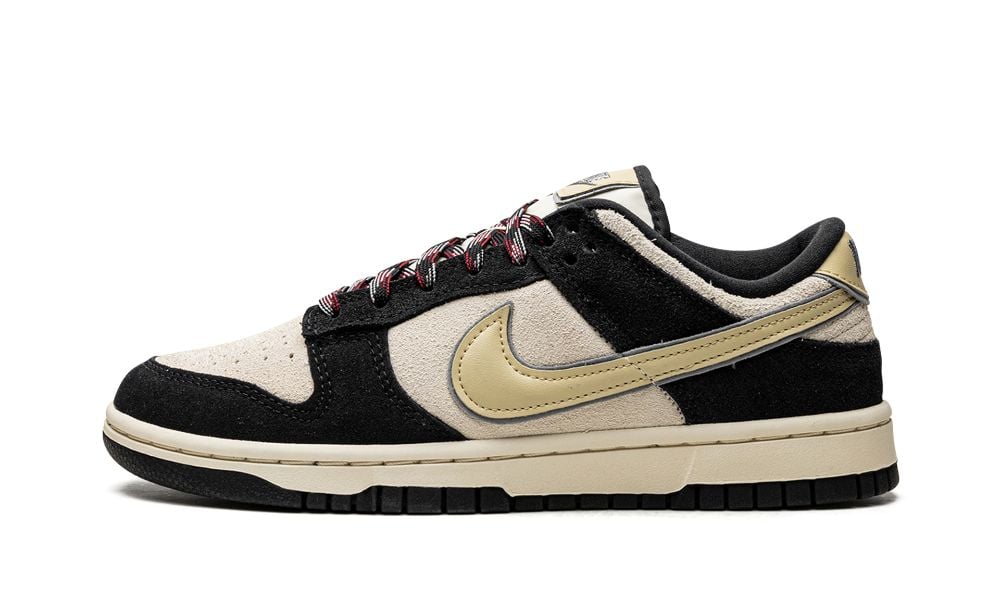 حذاء Nike SB Dunk Low LX باللون الأسود الكريمي