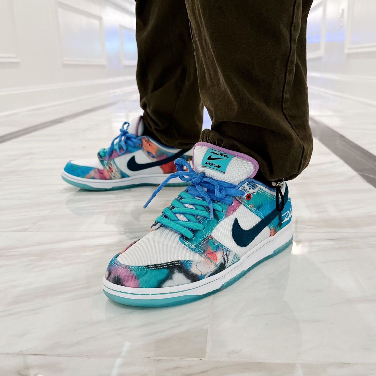 Nike SB Dunk Low Futura Laboratories Bleached Aqua