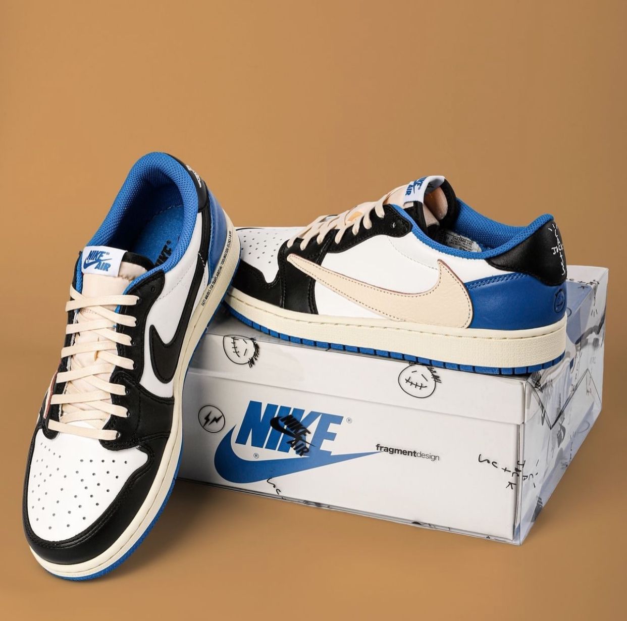 Jordan 1 Low Fragment x Travis Scott